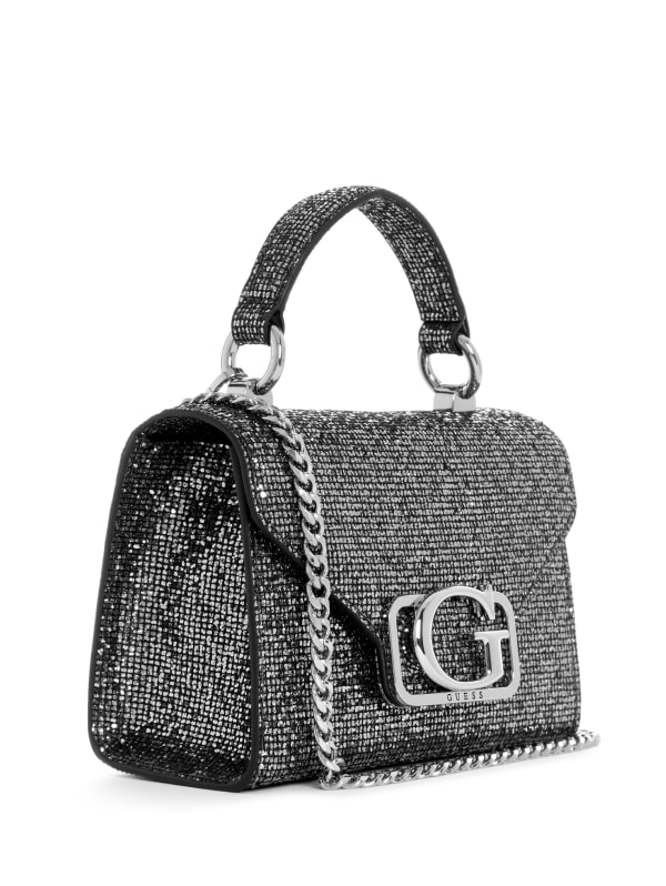 ショルダーバッグ・ポシェット Guess ZALINA glitter mini top tote shoulder bag HP1A3A55 ZALINA Mini Top Zip Shoulder Bag ハンドバッグ | GUESS(ゲス