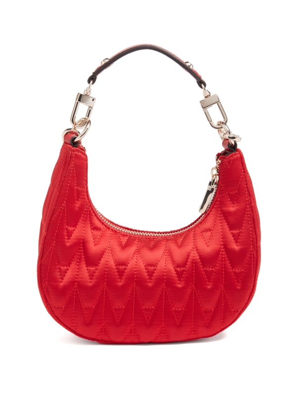 Golden Rock Mini Crescent Hobo Bag | GUESS