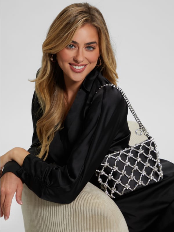 Zalina Top-Zip Shoulder Bag | GUESS