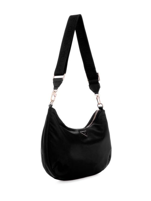 ショルダーバッグ・ポシェット Guess Stud point hobo bag black VB899672 HN3A3A31 Eco Gemma Hobo Shoulder Bag | GUESS