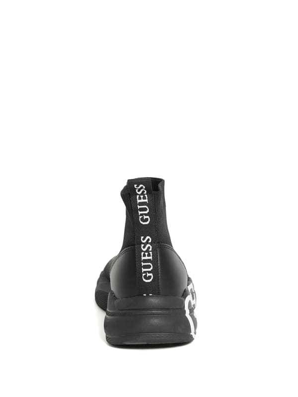 Guess Women's 1.5-Inch Platform Heel Chain Loafers Black
