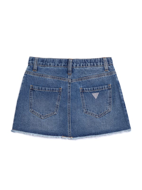 Davis Rhinestone Denim Skirt (7-14) | GUESS Factory