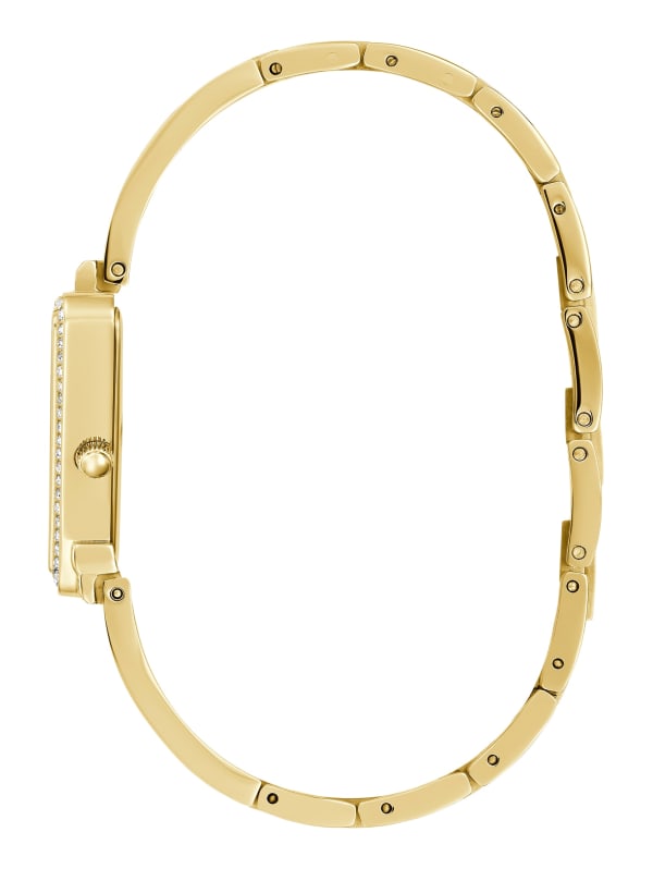 Gold-Tone Crystal Triangle Analog Watch | GUESS