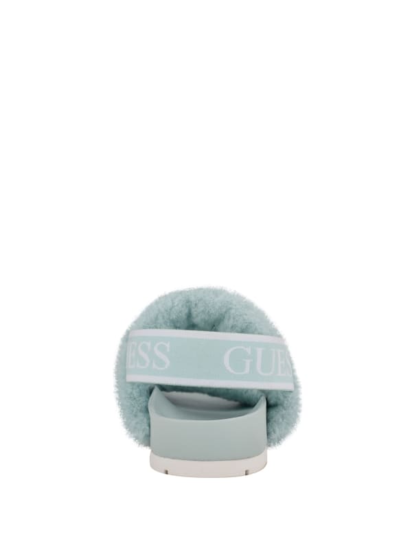 Fabin Faux-Fur Sandal | GUESS