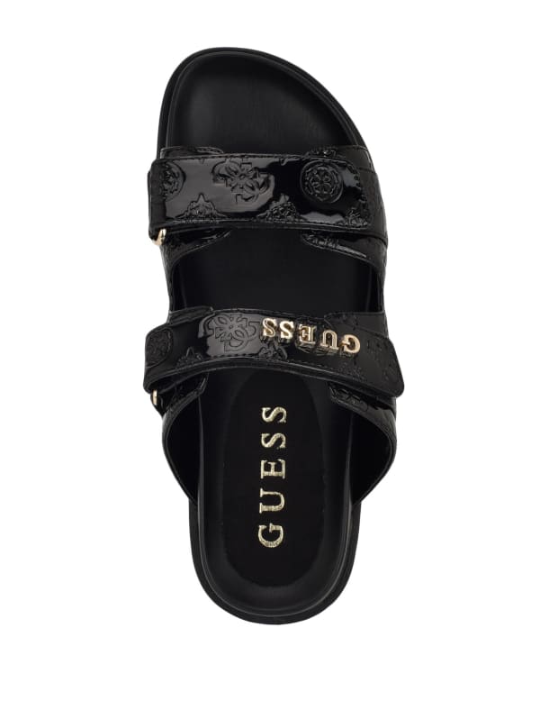 品質が完璧 Fabulon Two-Strap Slides | GUESS トランプ