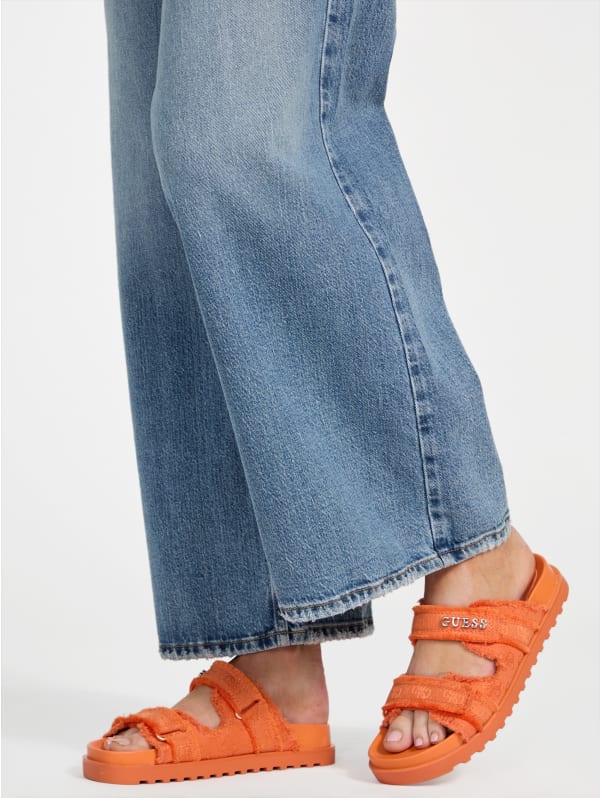Fabulona Fringe Two Strap Sandals | GUESS