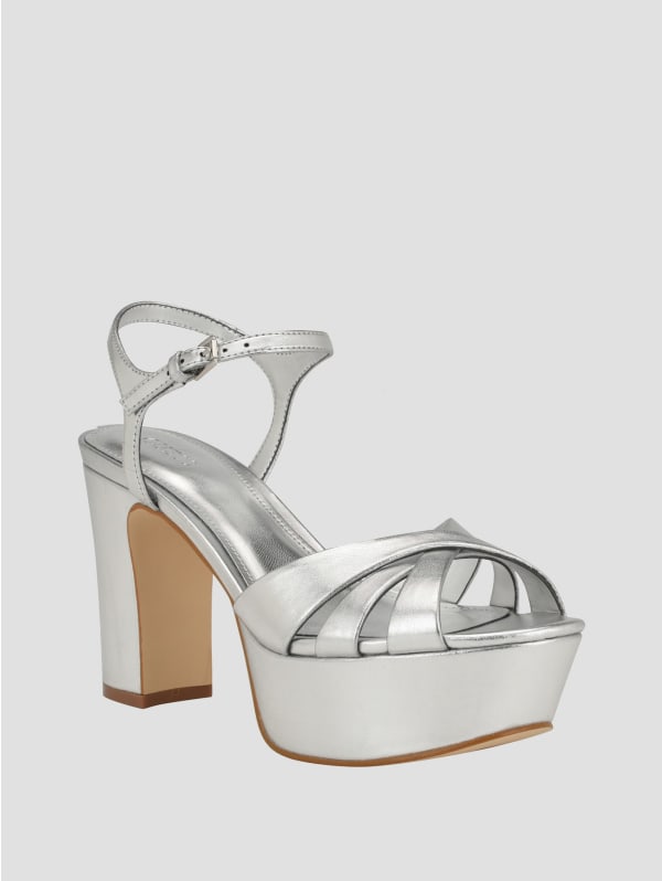 見事な創造力 Haylo GUESS | Heels Block Platform Crisscross ハイヒール+パンプス