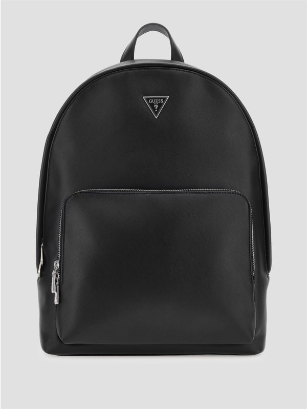 ★NOIAGO★ Eco Leather Flip Backpack Black The Oasis Noir Leather Backpack – NectarUS