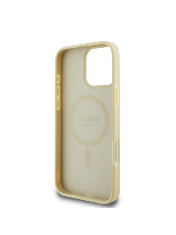 【GUESS】iPhone16Pro対応 Peonyケース ベージュ 高級感 Peony iPhone 16 Pro Case | GUESS