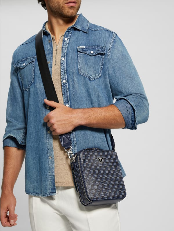 G Wave Double Zip Crossbody Bag | GUESS