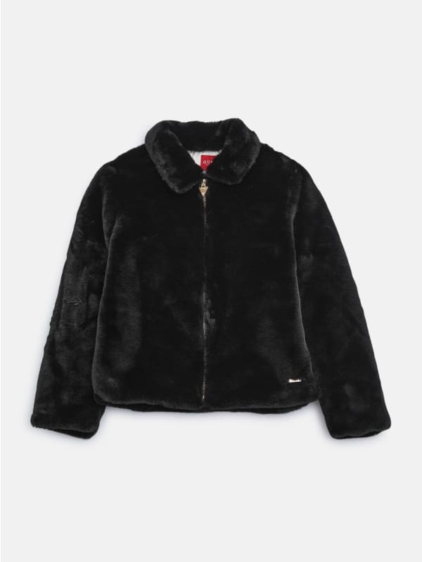 Francesca Faux-Fur Jacket (7-16) | GUESS Factory Francesca Faux-Fur Jacket (7-16) | GUESS Factory