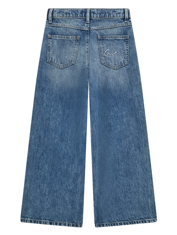 Embroidered Denim Culotte Jeans (8-16) | GUESS