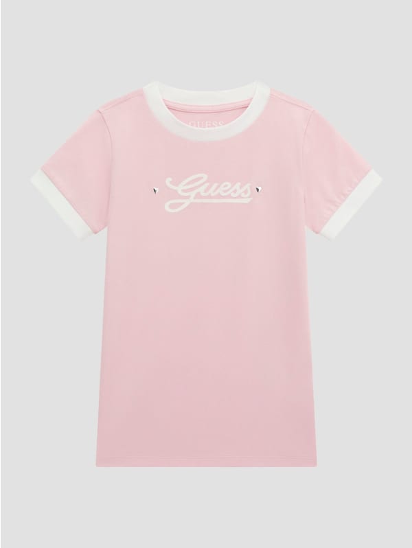Eco Signature Ringer Tee (7-16) | GUESS