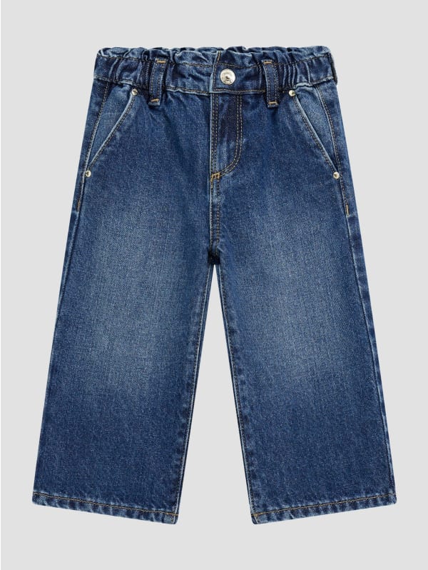 Lurex Denim Culotte Jeans (2-7) | GUESS