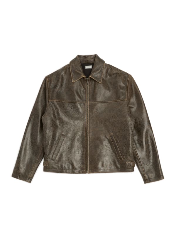 【COLOR iN ID】Crack Spring Leather Jacket 420613601