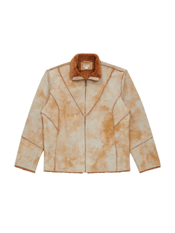 買い誠実 Sherpa Leather Jacket GUESS | ジャケット・アウター