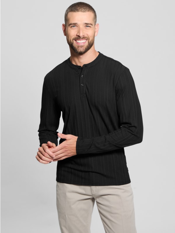 Henley Long-Sleeve Sweater Dress | Marciano