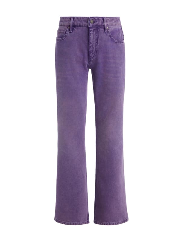 「DEUKU」Purple Wash Jeans ワイド ストレート Vintage Denim Straight Jeans | GUESS