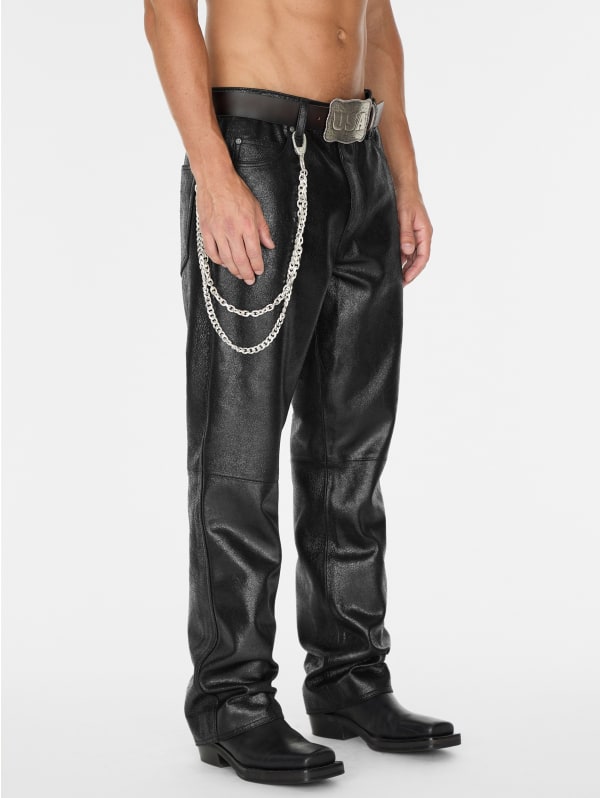 crackle leather pant | GUESS