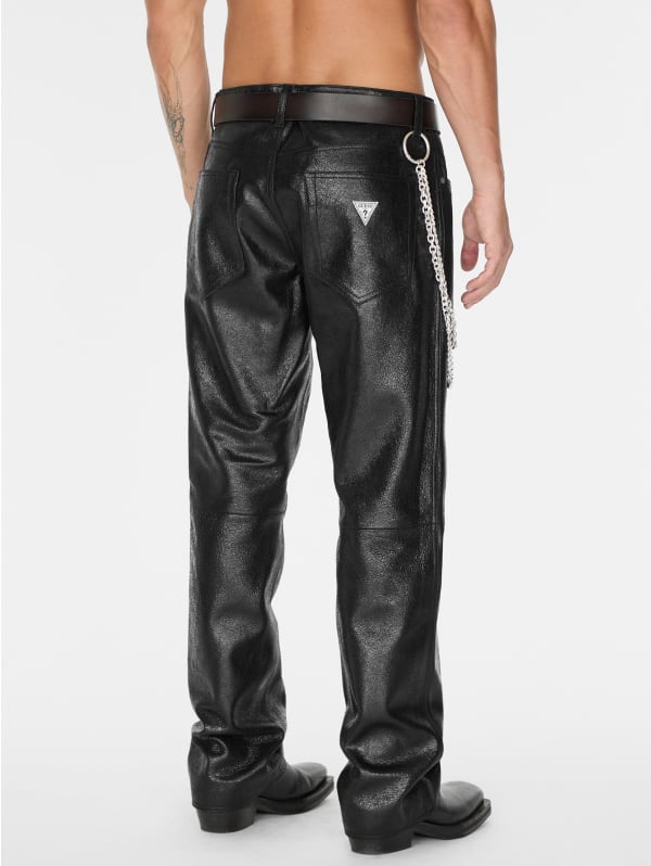 crackle leather pant | GUESS