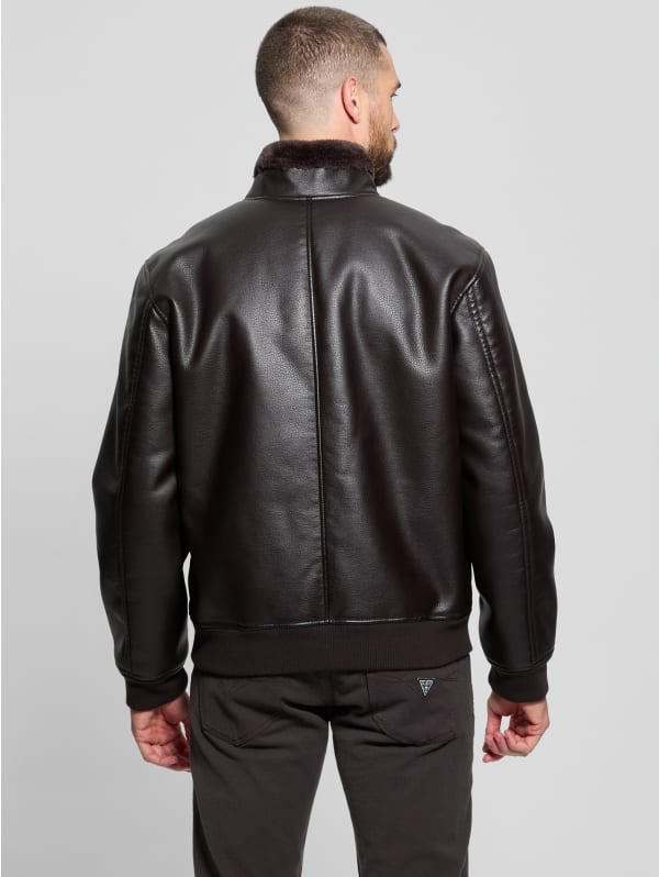 Ryder Bonded Faux-Leather Jacket | GUESS