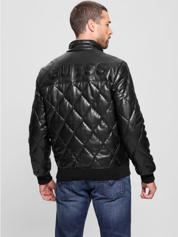 Quilted Faux-Leather Jacket | GUESS