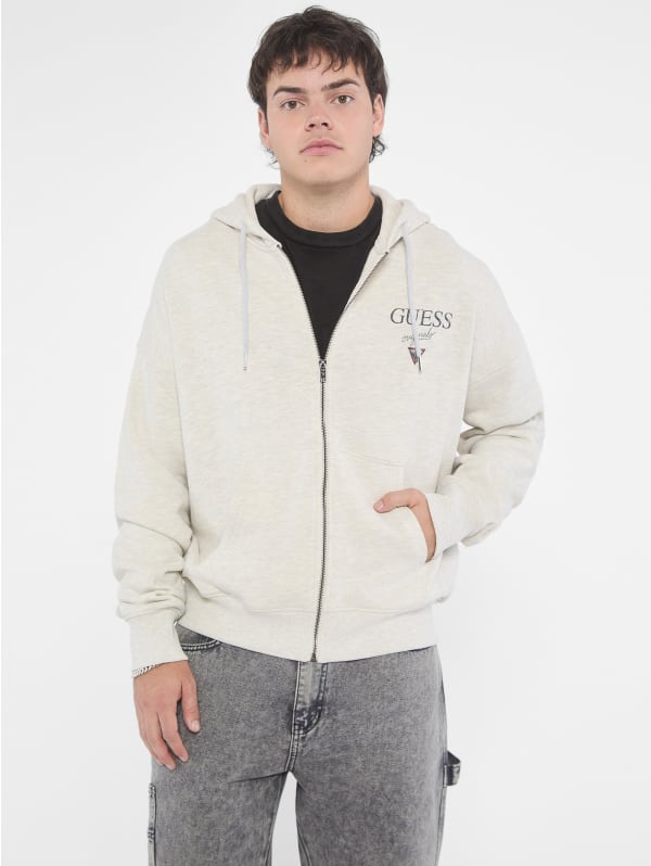 GUESS Originals Stacked Zip-Up Hoodie | GUESS