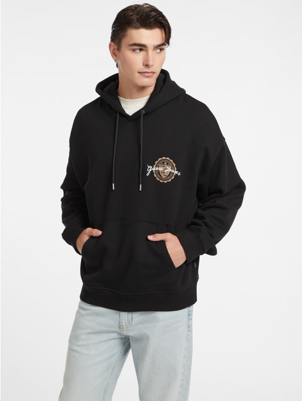20-60代 人気ファッションブランド Stamp Logo Hoodie | GUESS ウォーキング・ランニングウェア