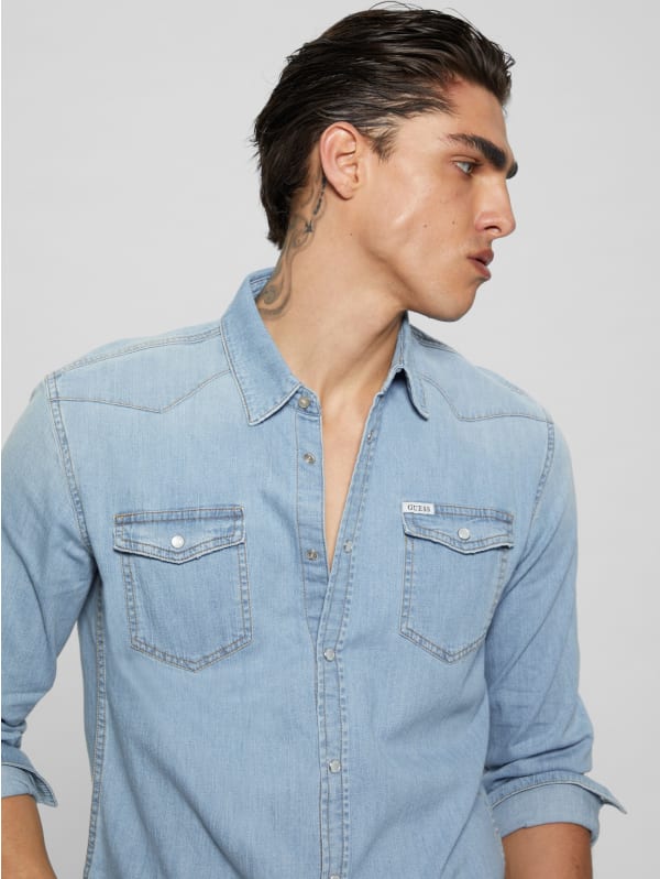 Truckee Western Denim Shirt | GUESS Truckee Western Denim Shirt | GUESS