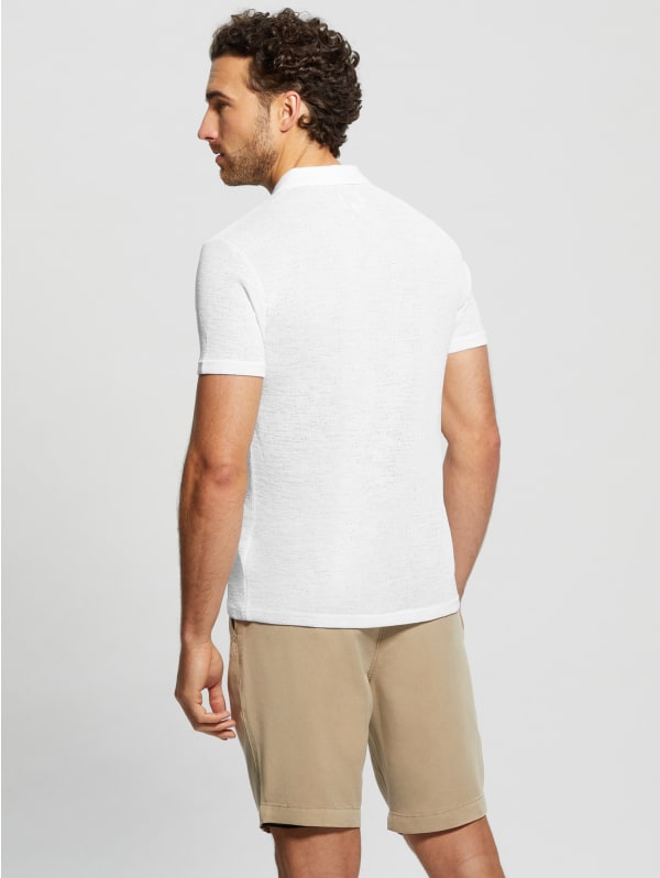 Gauze Half-Zip Polo | GUESS