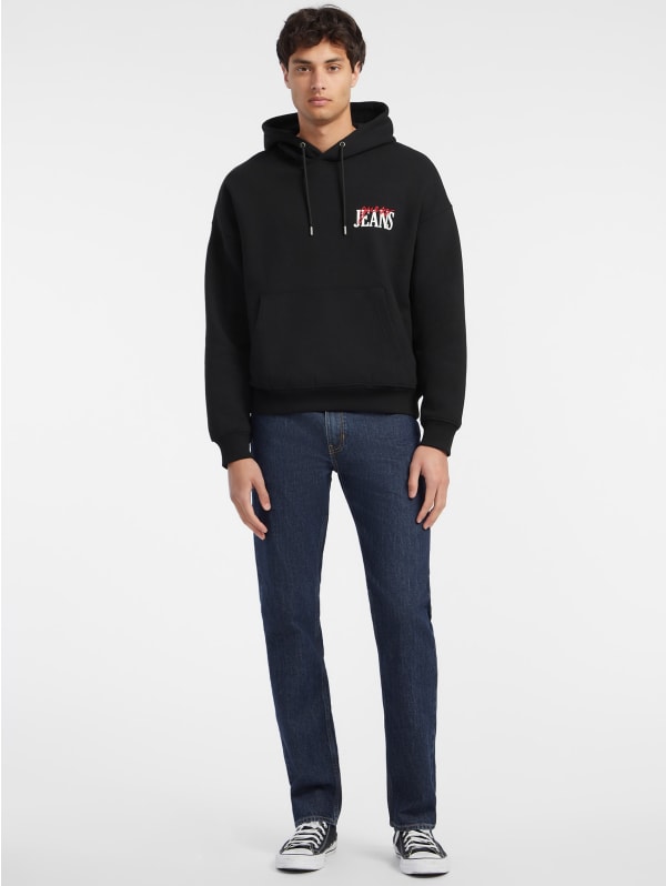 Mixed Chest Logo Hoodie | GUESS