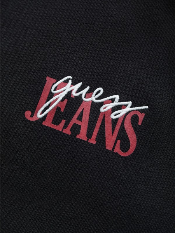Mixed Chest Logo Hoodie | GUESS