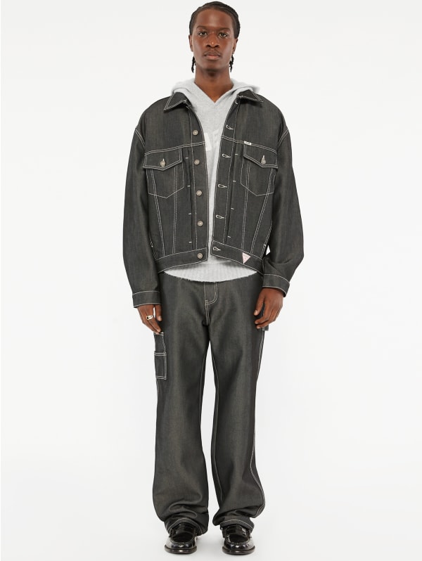 GUESS Originals Metallic Denim Trucker Jacket | GUESS
