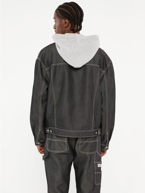 GUESS Originals Metallic Denim Trucker Jacket | GUESS