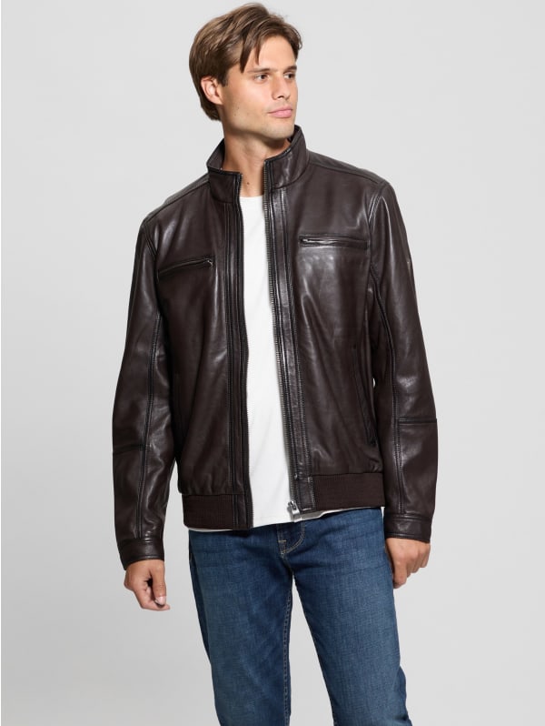 Bradley Leather Jacket | GUESS