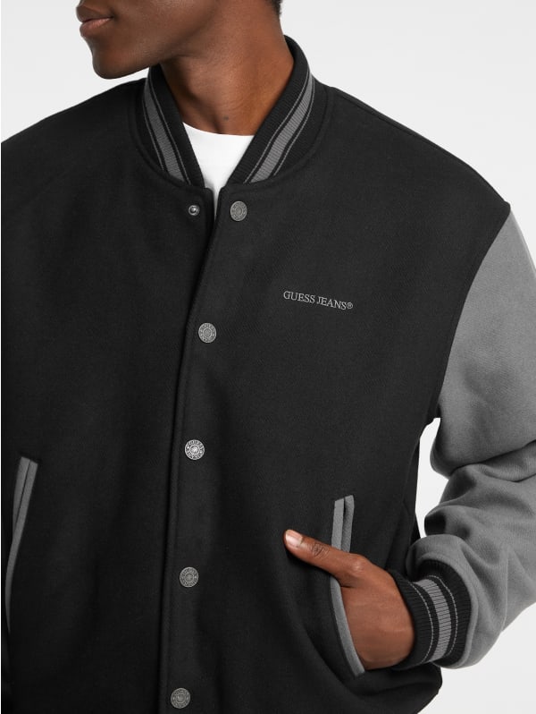 Eco Embroidered Varsity Jacket | GUESS Jeans Eco Embroidered Varsity Jacket | GUESS Jeans