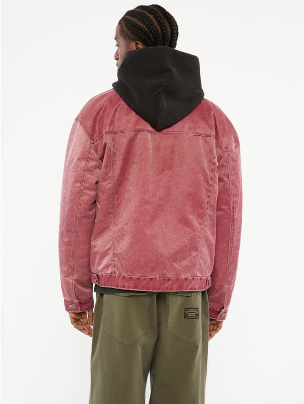 GUESS Originals Washed Twill Trucker Jacket | GUESS