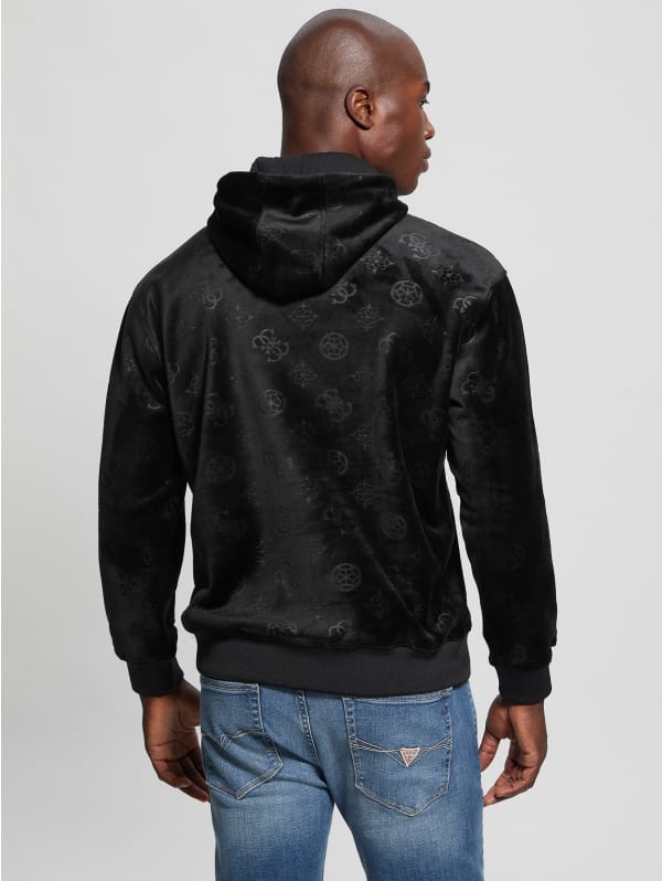 Embossed Velvet Hoodie | GUESS