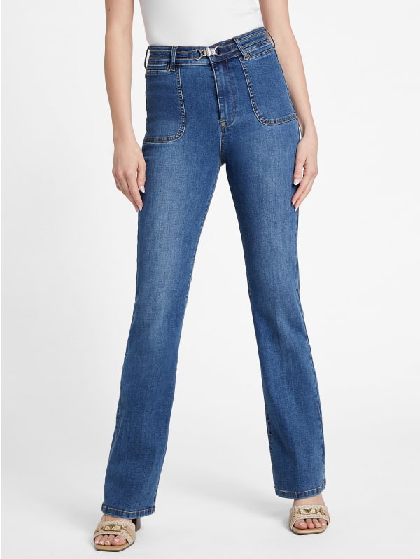 Vintage Womens JOHN GALLIANO Jeans Pants Denim Trousers Logo