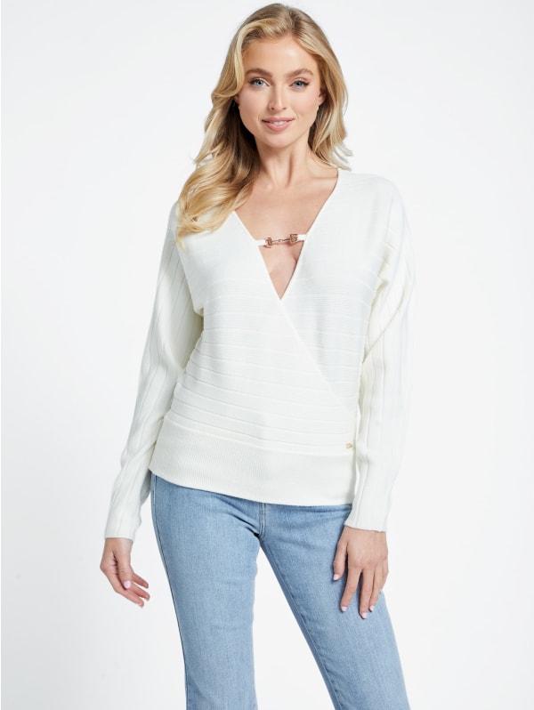 公式の  Alley Textured Top Sweater Rib-Knit トップス