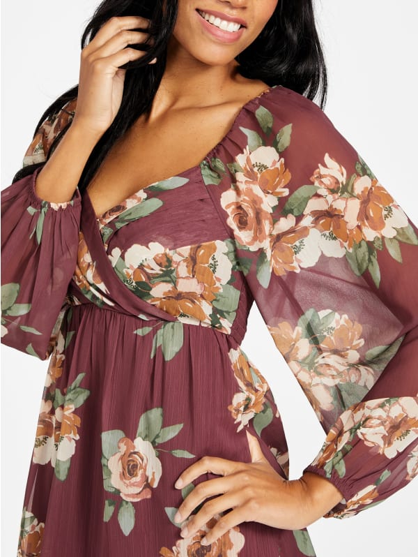 Ellenoir Floral Dress | GUESS Factory Ellenoir Floral Dress | GUESS Factory