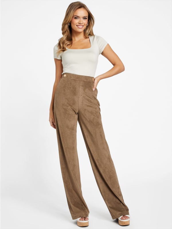 品揃え豊富で Lerika Faux-Suede Factory GUESS | Pants パンツ