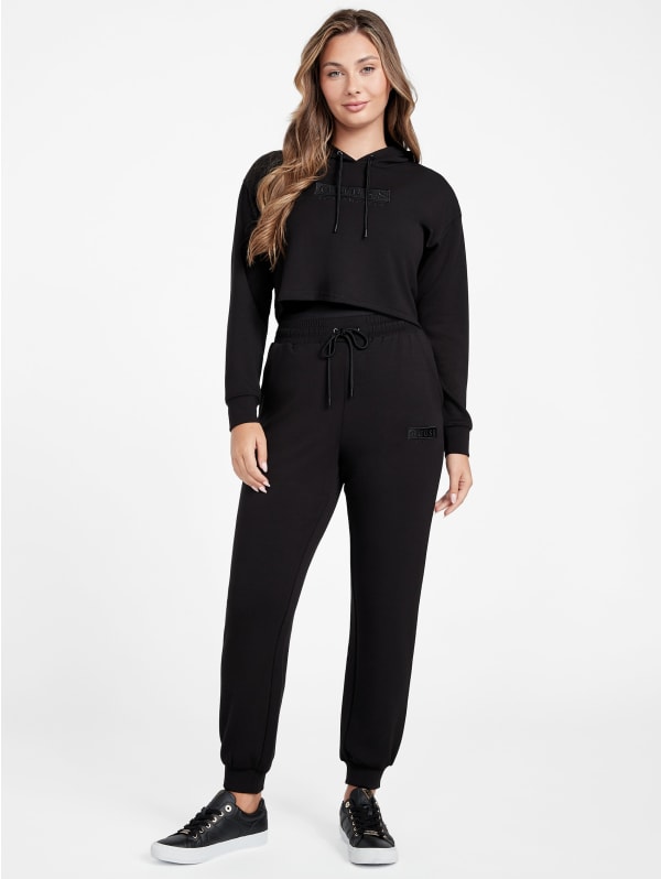 Carly Logo Crop Hoodie | GUESS Factory