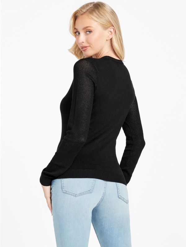 Myla Logo Sweater | GUESS Factory Myla Logo Sweater | GUESS Factory