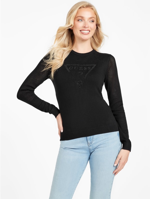 Myla Logo Sweater | GUESS Factory Myla Logo Sweater | GUESS Factory