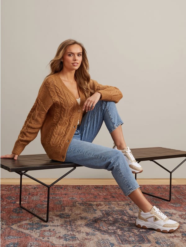 Aida Fisherman Cardigan | GUESS Factory