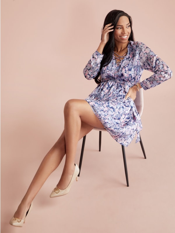 Brandy Floral Dress | GUESS Factory