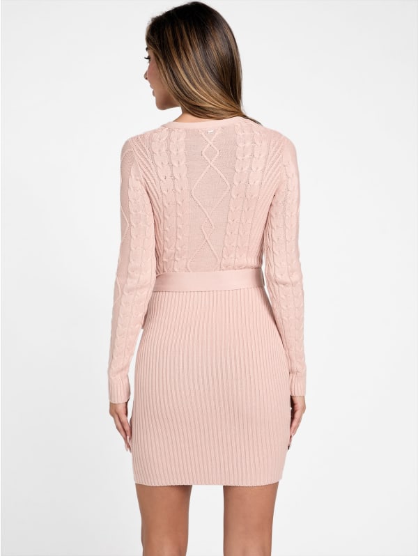 Aria Cable-Knit Dress | GUESS Factory Aria Cable-Knit Dress | GUESS Factory