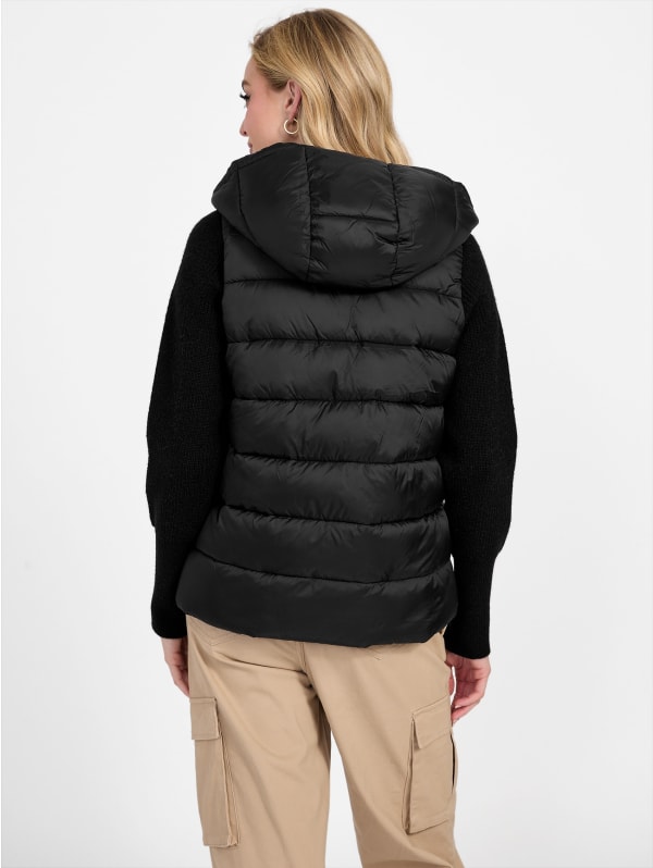Stephany Hooded Puffer Jacket | GUESS Factory