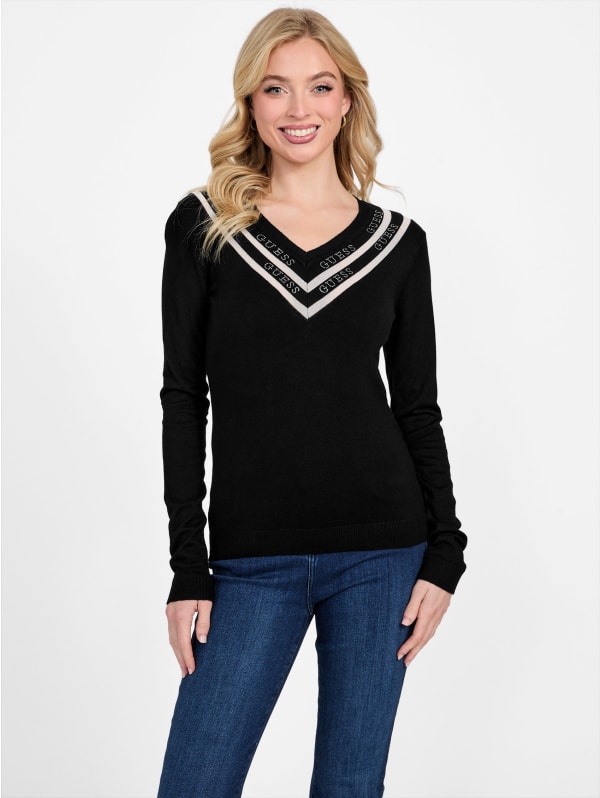 Davinia V-Neck Sweater | GUESS Factory